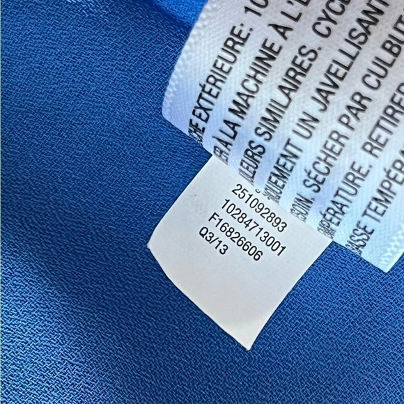 3.1 Philip Lim Target womens Blue Shift mini Dress Jeweled Neck Line Size XS - Picture 7 of 11